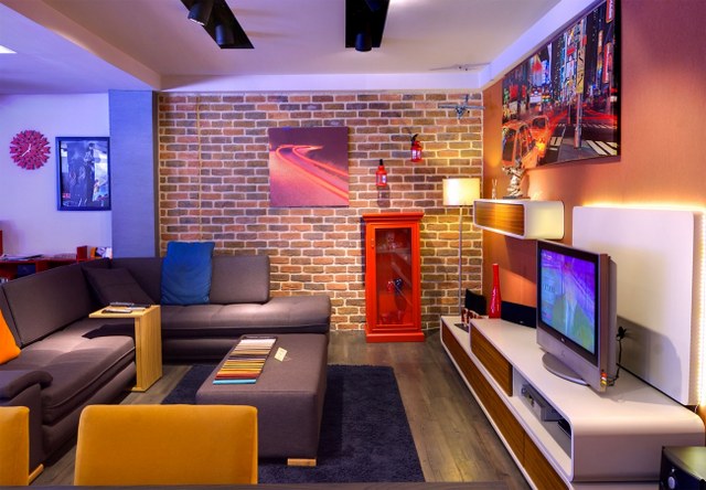 TV Arkası Dekoratif Taş Kaplama