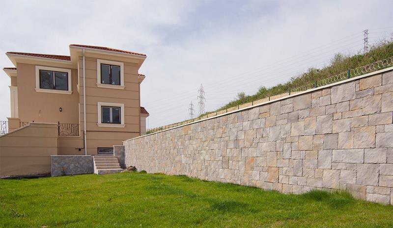 Minimum fire oranı ile ekonomik dekoratifstone taş uygulaması.