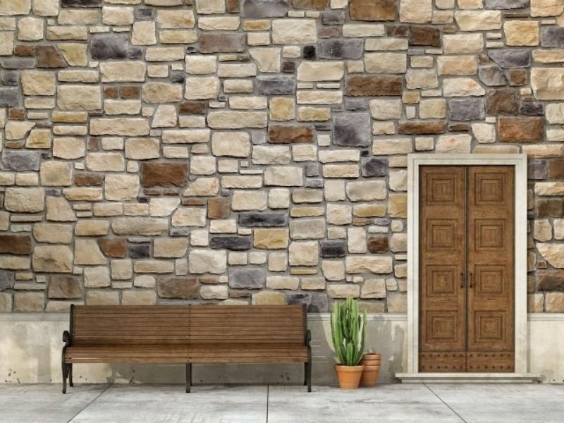 Doğal taş görünümlü dekoratif taş kaplama modelleri.