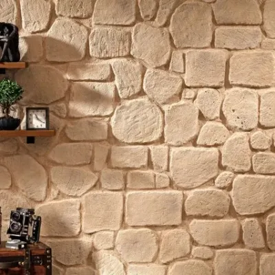 Salon Duvarı Troy Kültür Taşı Dekorasyonu