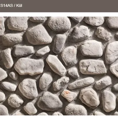 Kül rengi dekoratif kültür taş modelimiz
