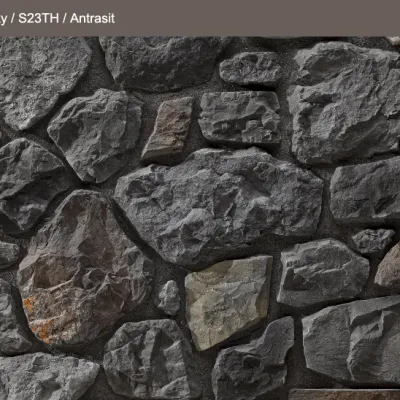 Rocky Kültür Taşı Antrasit Modeli