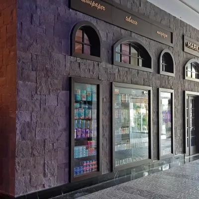 Modern mağaza tasarımların da önemli bir yeri olan dekoratif taş kaplama dış cephe kaplaması