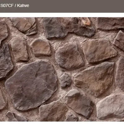 Matera Kültür Taşı Kahve - Rustik Taş Duvar Modelleri